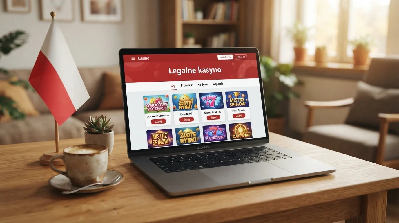 Strona główna kasyna online z widocznym logo Totalizatora Sportowego, oznaczeniem „legalne kasyno” i polskim interfejsem