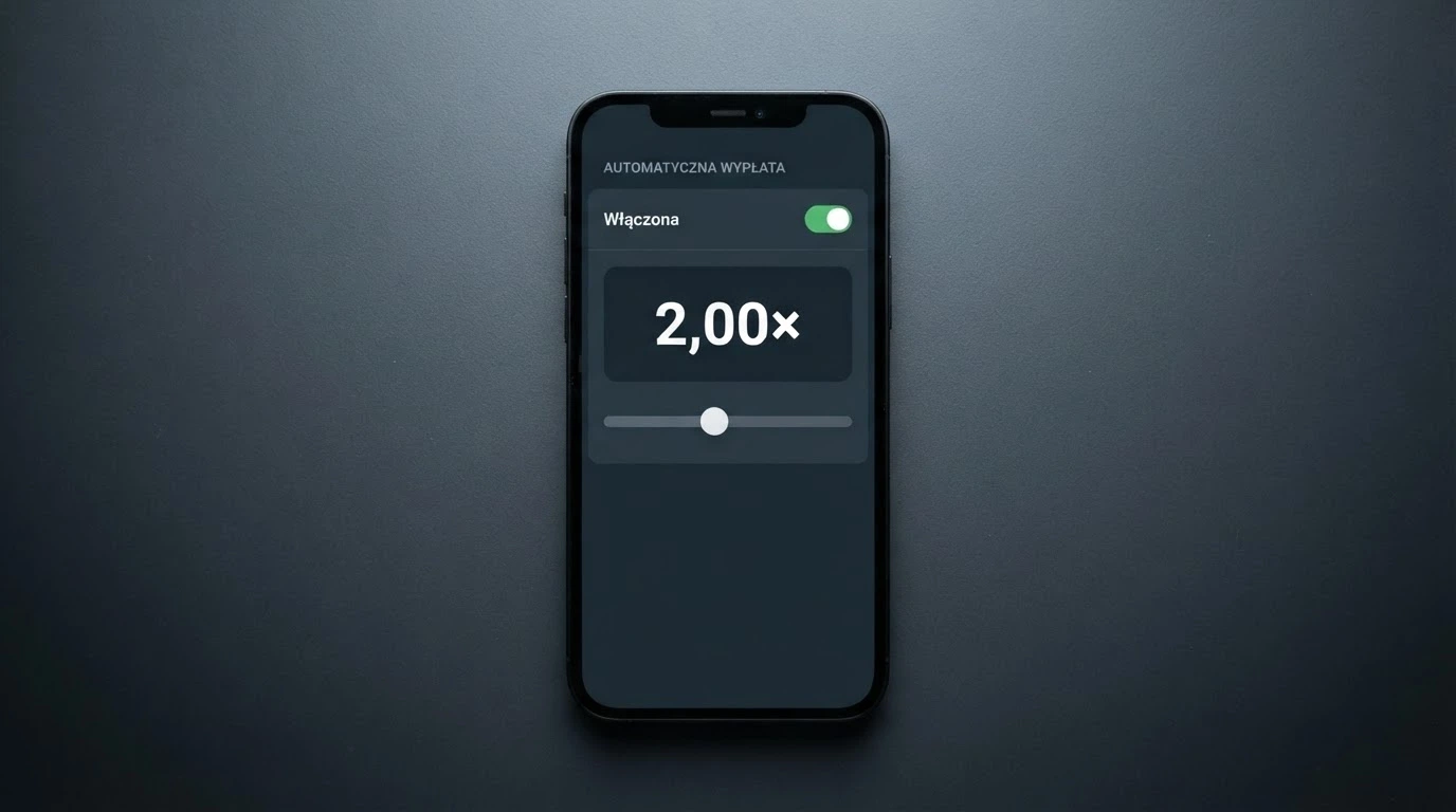 Panel ustawień auto cashout w grze crash z widocznym mnożnikiem docelowym 2,00×